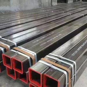 ASTM A500 Grado B 50 * 50 Tubería de acero cuadrada de sección hueca negra
