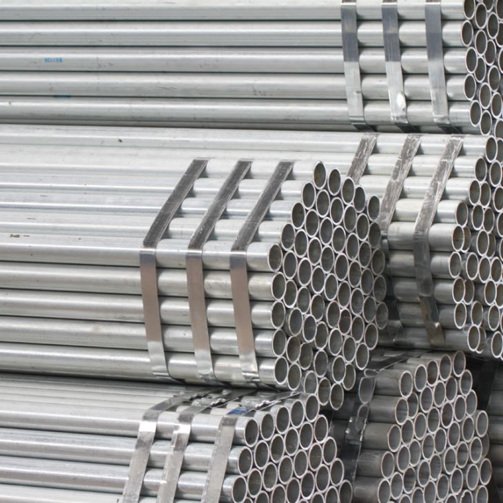 Tubería de acero galvanizada BS1387 clase B sumergida en caliente