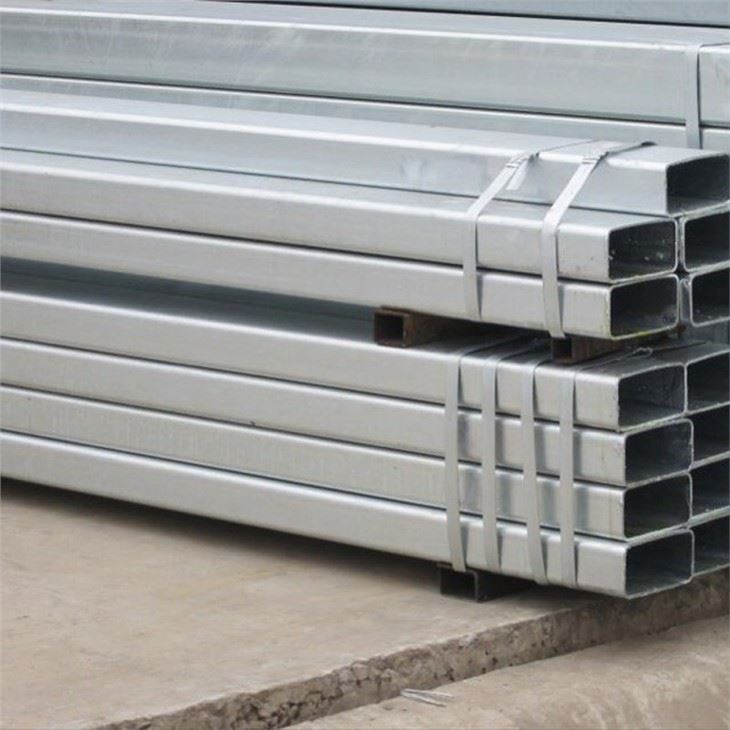 Tubo de acero rectangular cuadrado MS Gi galvanizado 20x40 40x40 25x50
