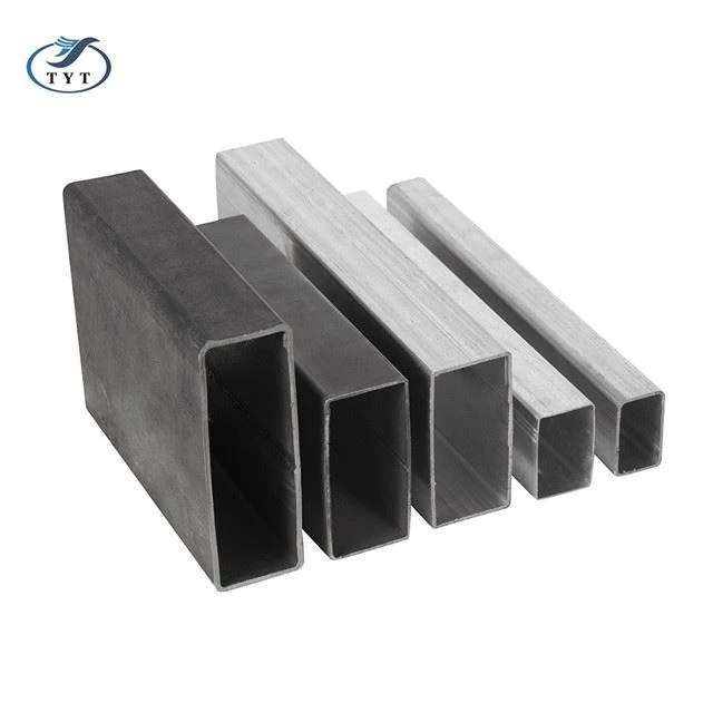 Tubos rectangulares aceitados de acero dulce galvanizado, tubos cuadrados de acero 40x40